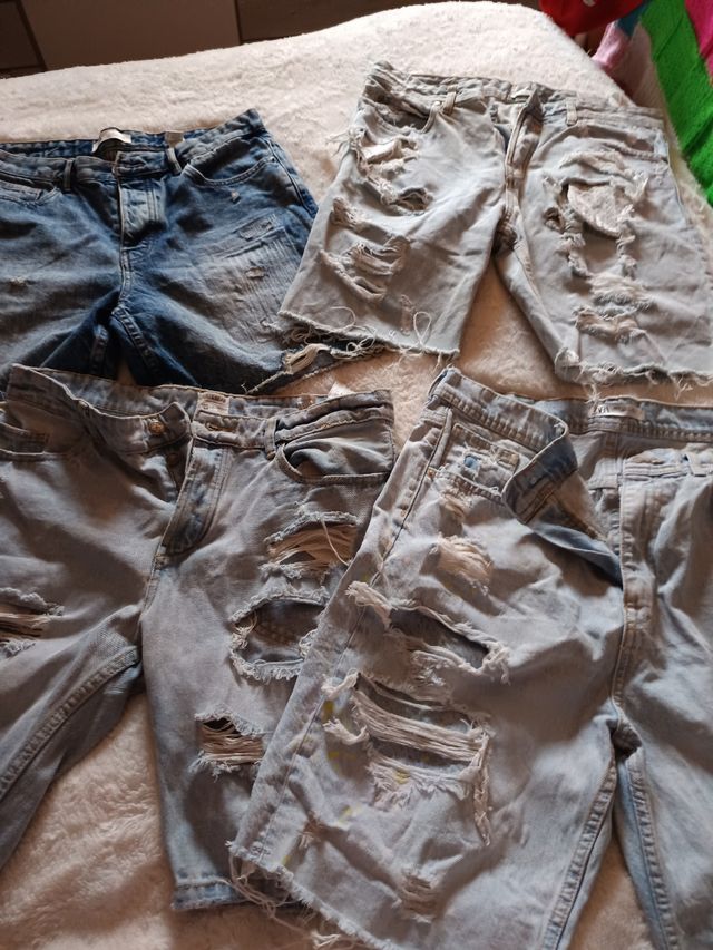 Pack 14 pantalones tejanos Zara Hombre