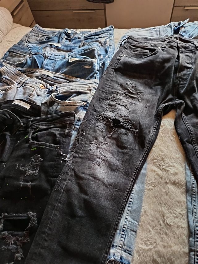 Pack 14 pantalones tejanos Zara Hombre