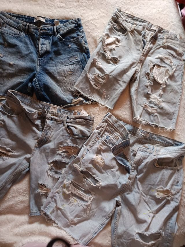 Pack 14 pantalones tejanos Zara Hombre