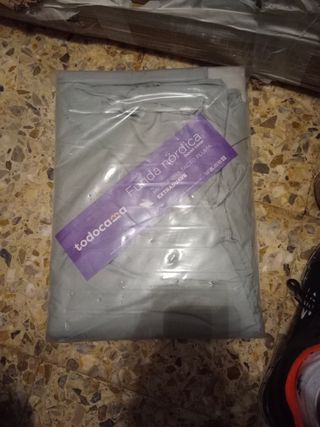 Funda nórdica gris clara 80 90 NUEVA 