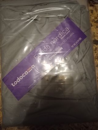 Funda nórdica gris clara 80 90 NUEVA