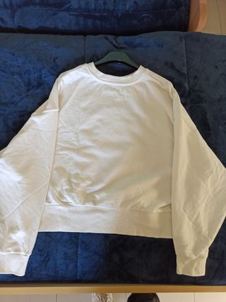 Felpa bianca XS da donna Bershka 