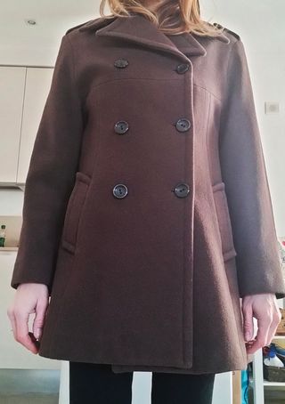 Cappottino marrone in lana