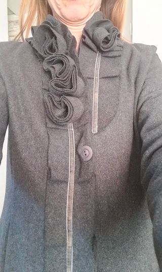 Cappottino in lana grigio scuro