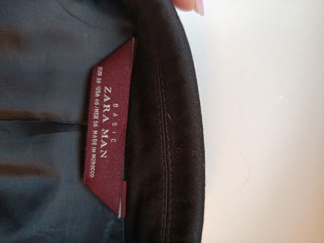 Americana traje negra Zara talla 56