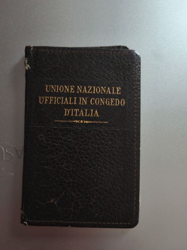 Tesserino Unione Nazionale Ufficiali in congedo