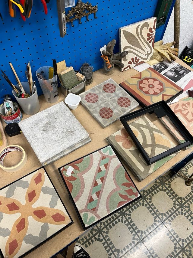 Cuadros baldosa modernista Barcelona