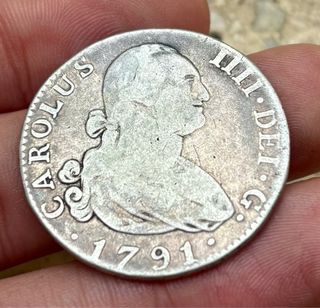 Moneda PLATA 4 Reales 1791 MADRID. CARLOS IV