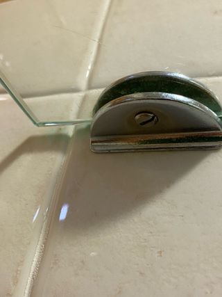 Lote accesorios baño estante perchas  y espejo