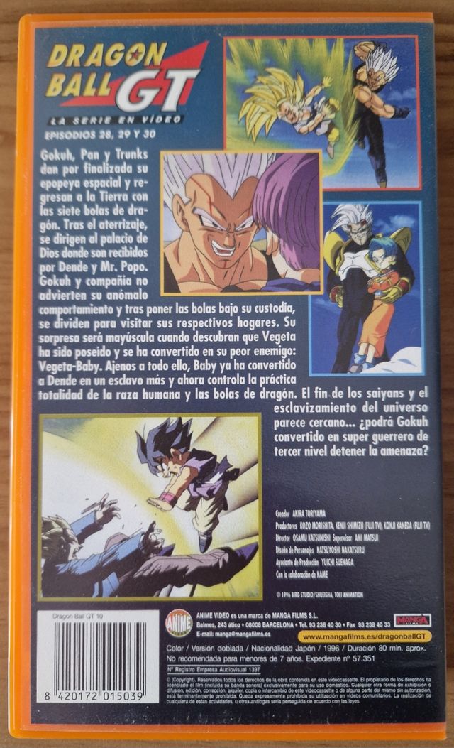 Vhs Dragon Ball GT