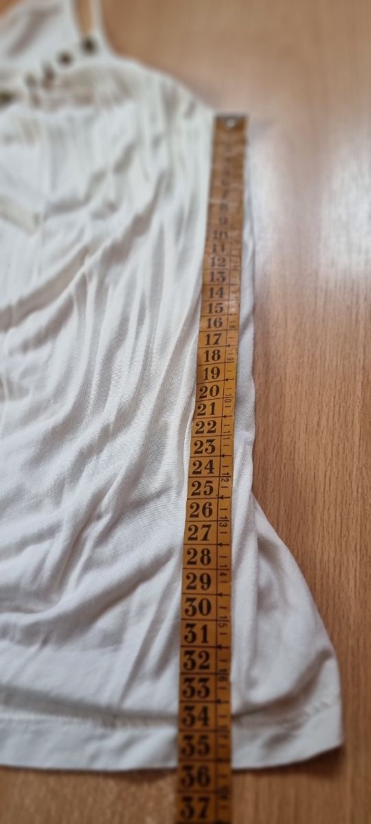 Camiseta tirantes H M blanca