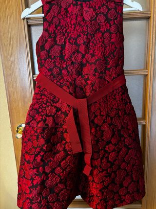 Vestido CH rojo y negro