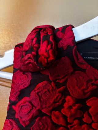 Vestido CH rojo y negro