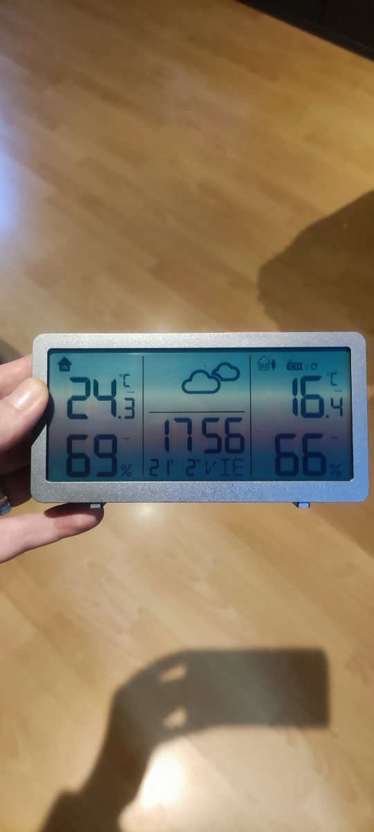 Estación Meteorologica. Interior/exterior.