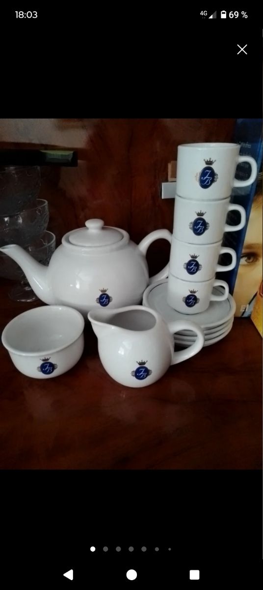 Bañado en ORO juego de café JBfina porce