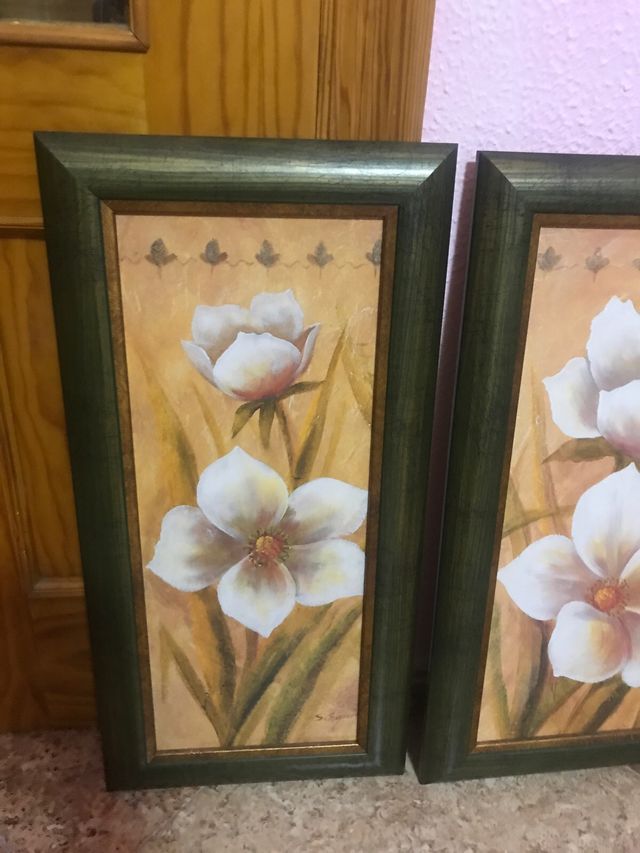 Tres cuadros en lienzo