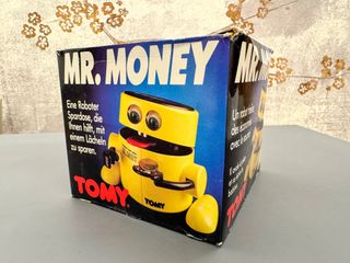 Mr. Money Tomy Giocattolo Vintage Salvadanaio 1987