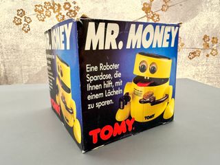 Mr. Money Tomy Giocattolo Vintage Salvadanaio 1987