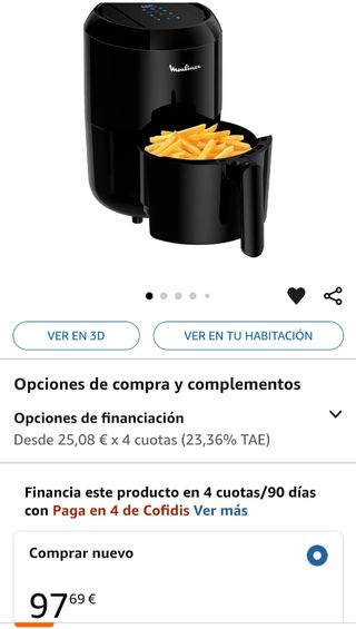 Freidora de aire Moulinex 