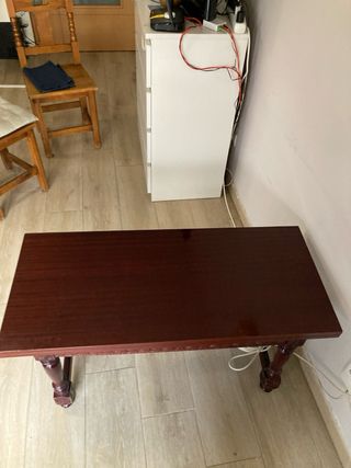 Mesa de comedor convertible en mesa de salon