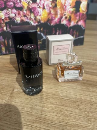 Miniaturas miss dior y sauvage. Originales 