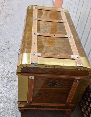 Baul vintage, madera, para restaurar.
