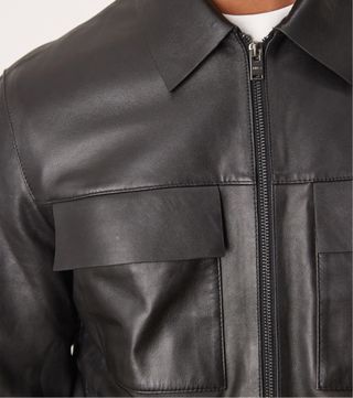 Cazadora piel 100 chaqueta de piel con crema