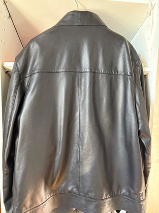 Cazadora piel 100 chaqueta de piel con crema
