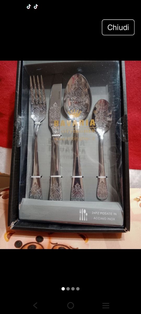 Posate colore argento