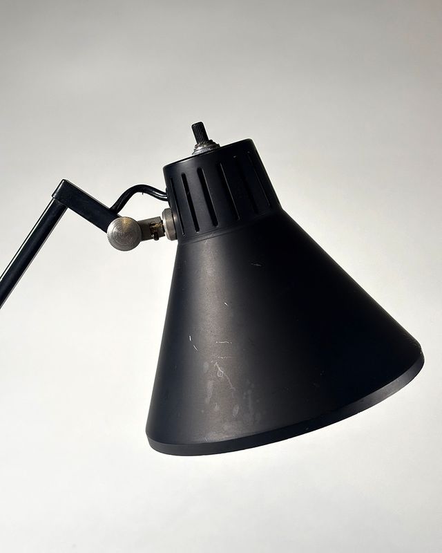 Lampada da tavolo anni 60 tecnolampada nera