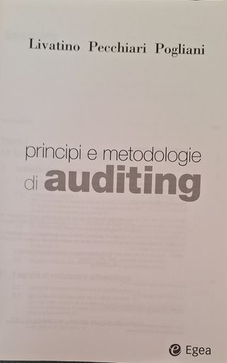 Principi e metodologie di auditing