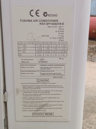 Despiece Toshiba RAV-SP1404AT8-E