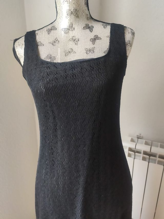 Vestido largo negro Elvis