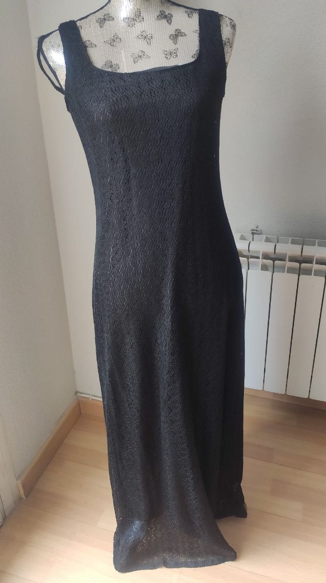 Vestido largo negro Elvis