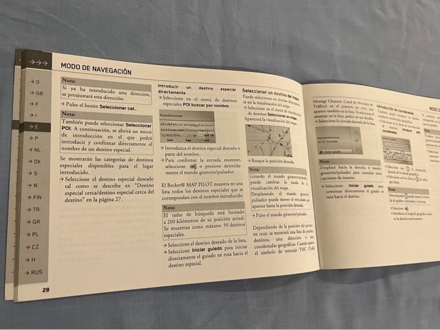 BECKER MAP PILOT. Manual Instrucciones Español