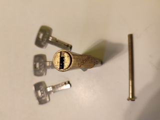 Cerradura de seguridad con 3 llaves