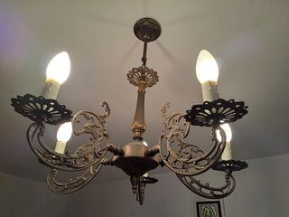 Lampadario ottone