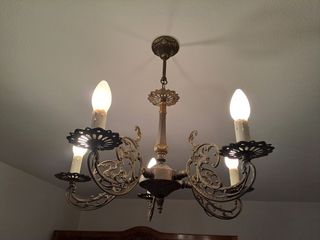 Lampadario ottone