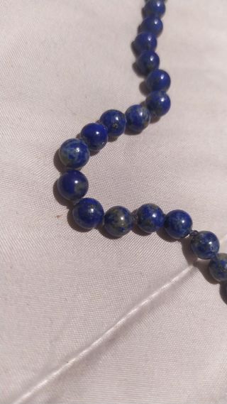 Collana lapislazzuli con fermaglio oro 750 18k vin