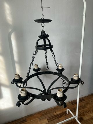 Lampara de hierro forjado