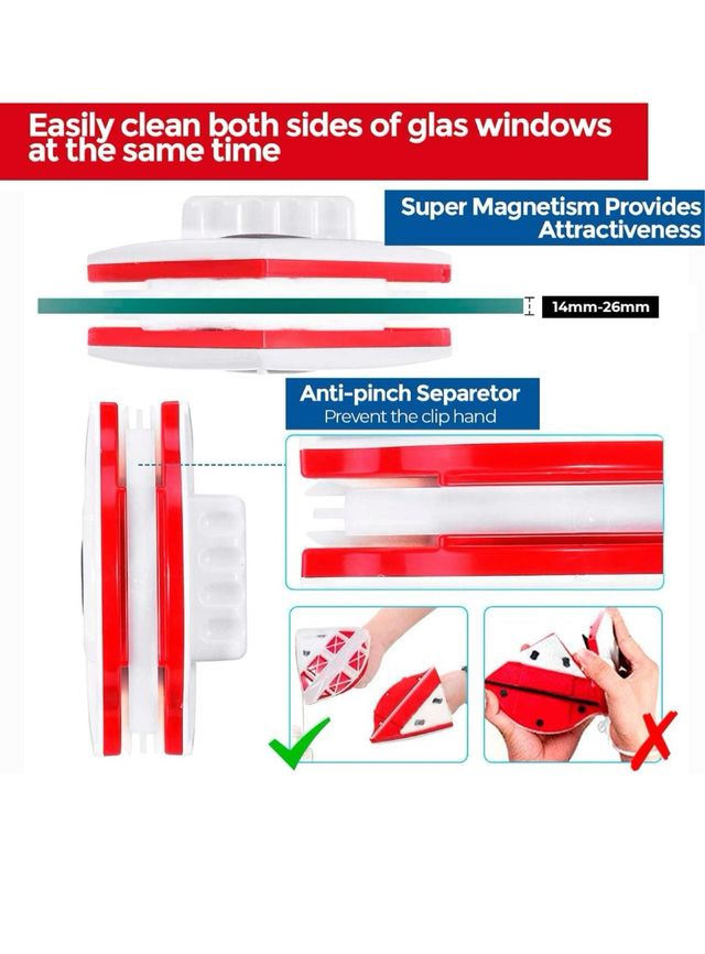 Edihome Limpiador de Cristales Magnético