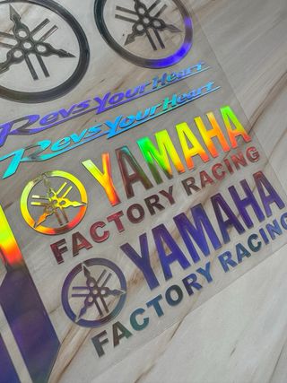 PACK PEGATINAS VINILO MOTO YAMAHA LOGO R1 R3 R6 MT