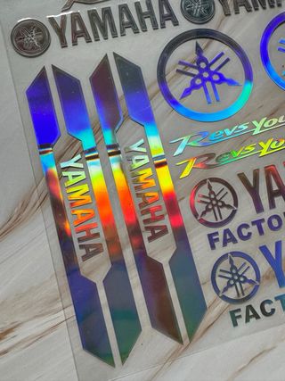 PACK PEGATINAS VINILO MOTO YAMAHA LOGO R1 R3 R6 MT