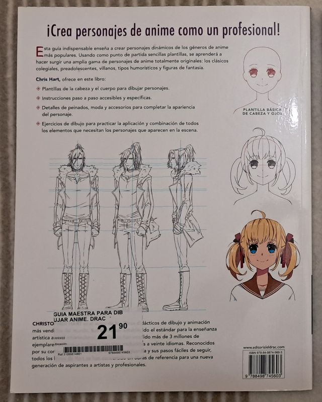 Libro "Guía Maestra Para Dibujar Anime"