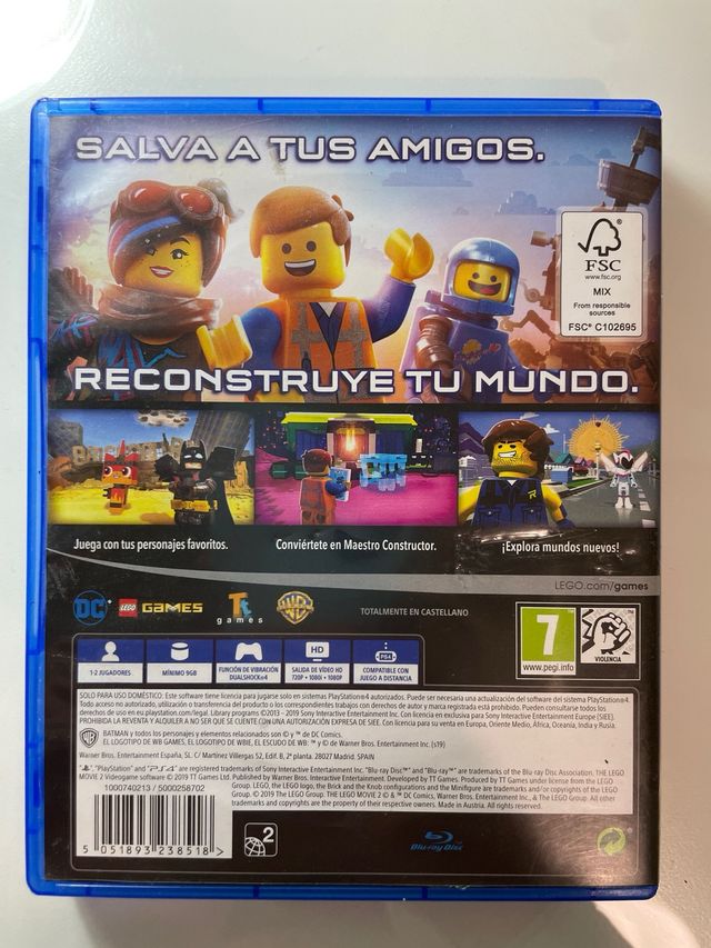 Juego Ps4 Lego2 La Pelicula