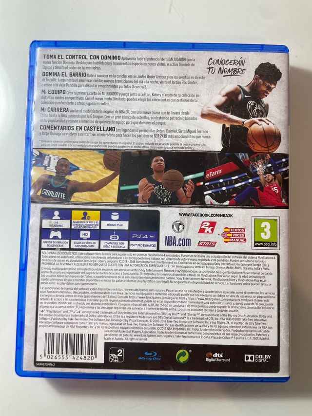 Juego NBA2k19 PS4