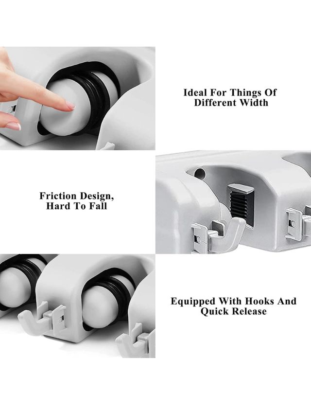 Soporte Escoba y Fregona Pared