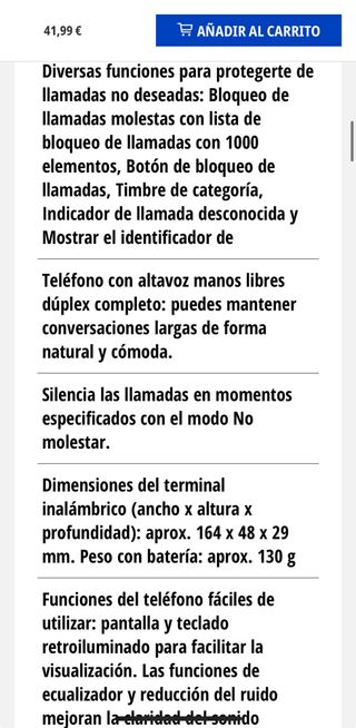 Telefono inalambrico Philips