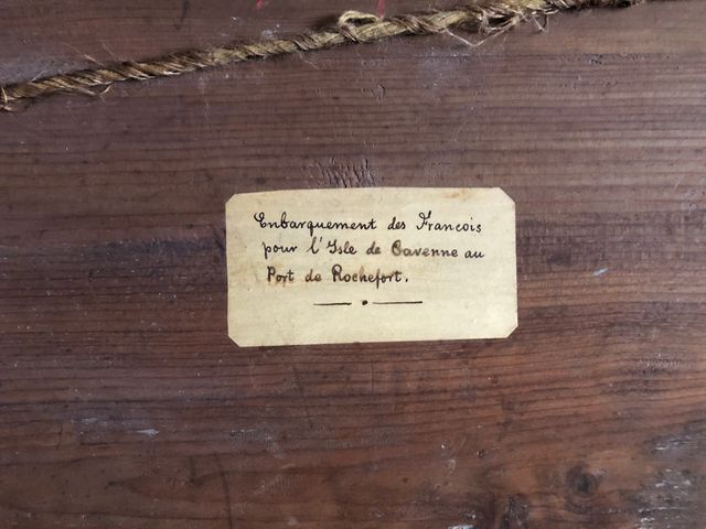 Enbarquement des Francois l'Isle Cayenne Rochefort