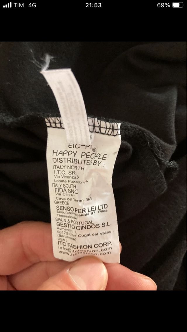 Leggins EICPI HAPPY PEOPLE neri